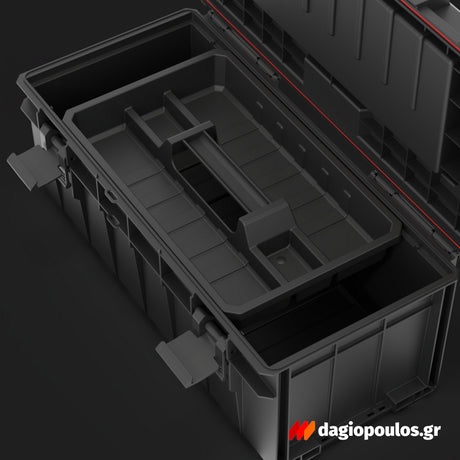 Qbrick System One Pro 600 Expert Εργαλειοθήκη Κλειστή Με Εξωτερική Ταμπακιέρα (Organizer)