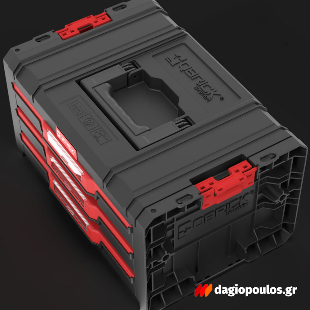 Qbrick System PRO Drawer 3 Toolbox 2.0 Basic Εργαλειοθήκη Με 3 Συρτάρια 17.7" 13.5Lt