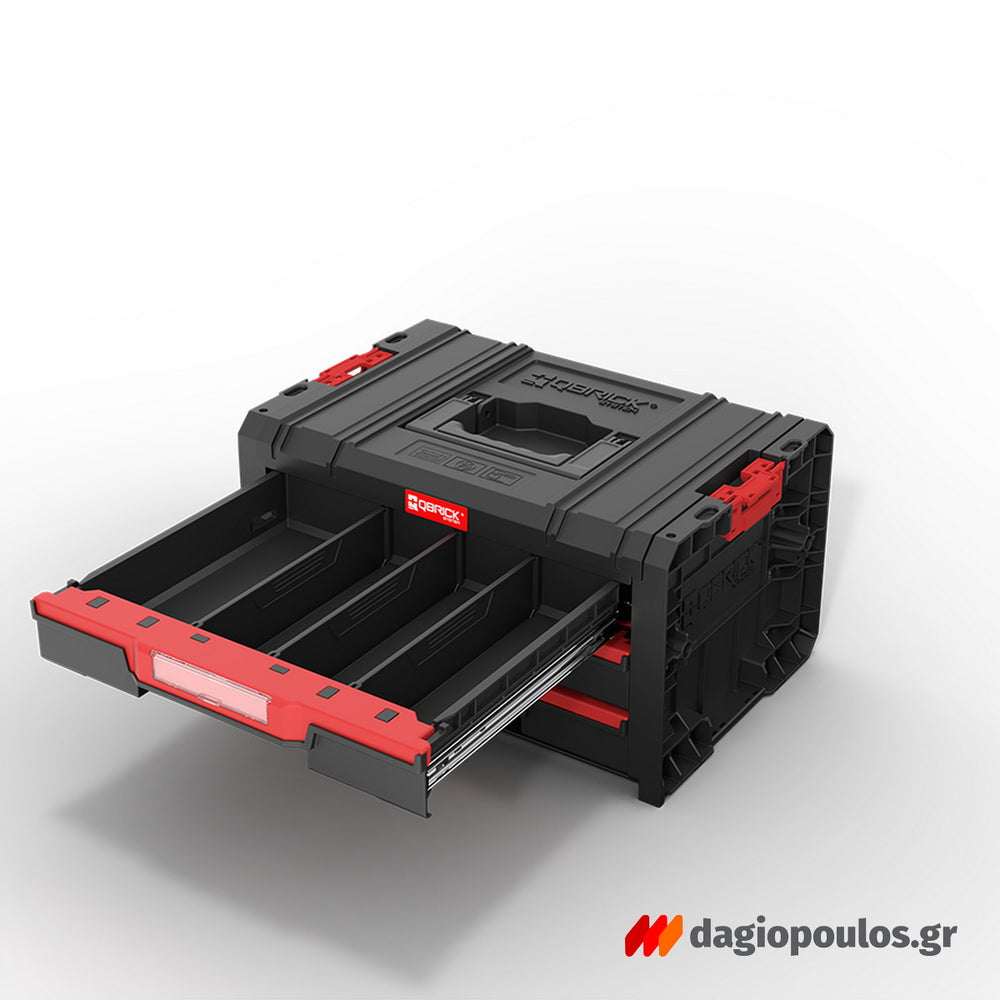 Qbrick System PRO Drawer 3 Toolbox 2.0 Basic Εργαλειοθήκη Με 3 Συρτάρια 17.7" 13.5Lt
