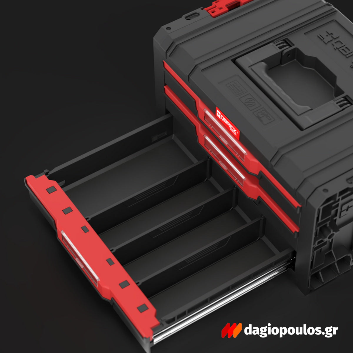Qbrick System PRO Drawer 3 Toolbox 2.0 Basic Εργαλειοθήκη Με 3 Συρτάρια 17.7" 13.5Lt