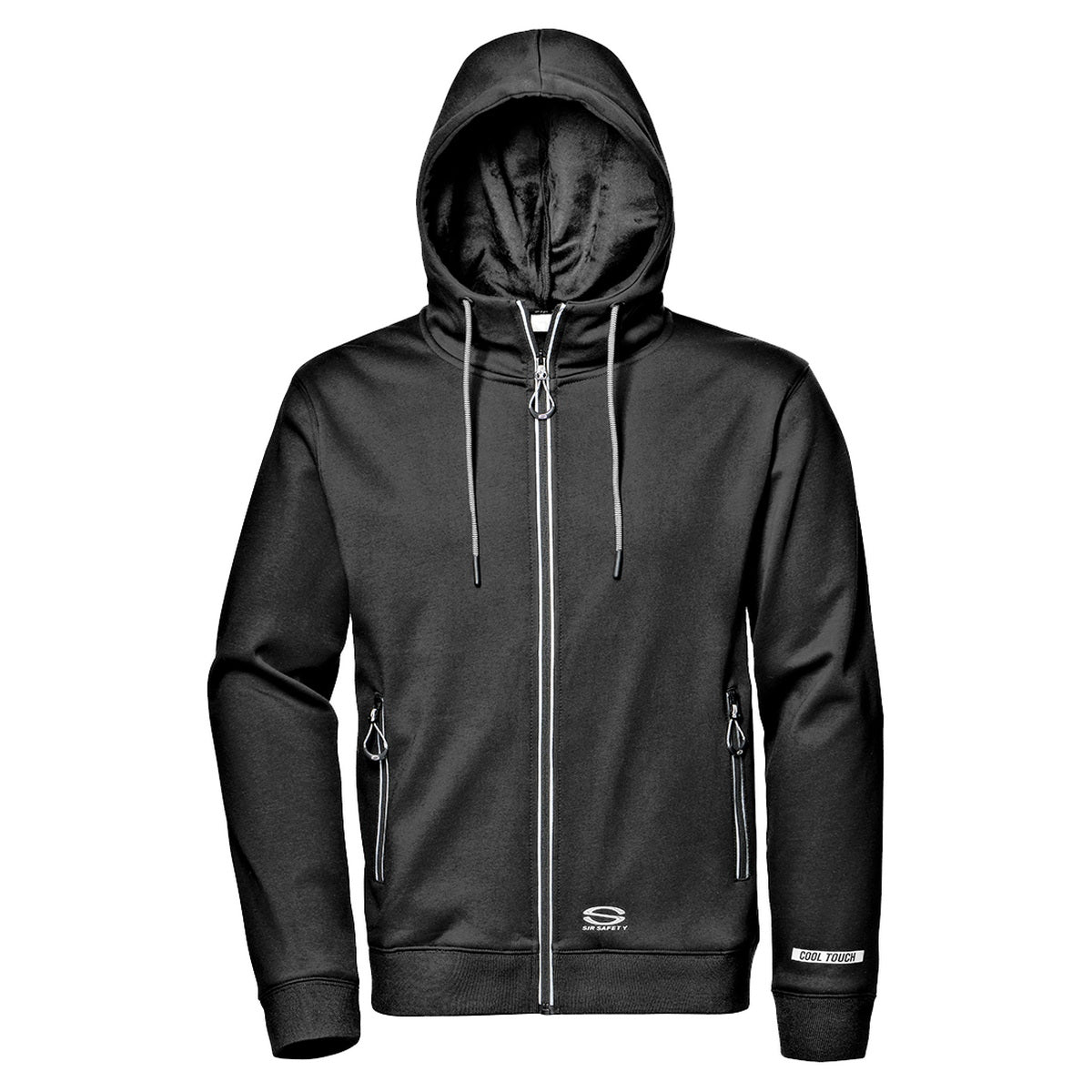 SIR Safety MC3159 C4 BAT Hoodie Ζακέτα Με Κουκούλα ΓΚΡΙ ΣΚΟΥΡΟ