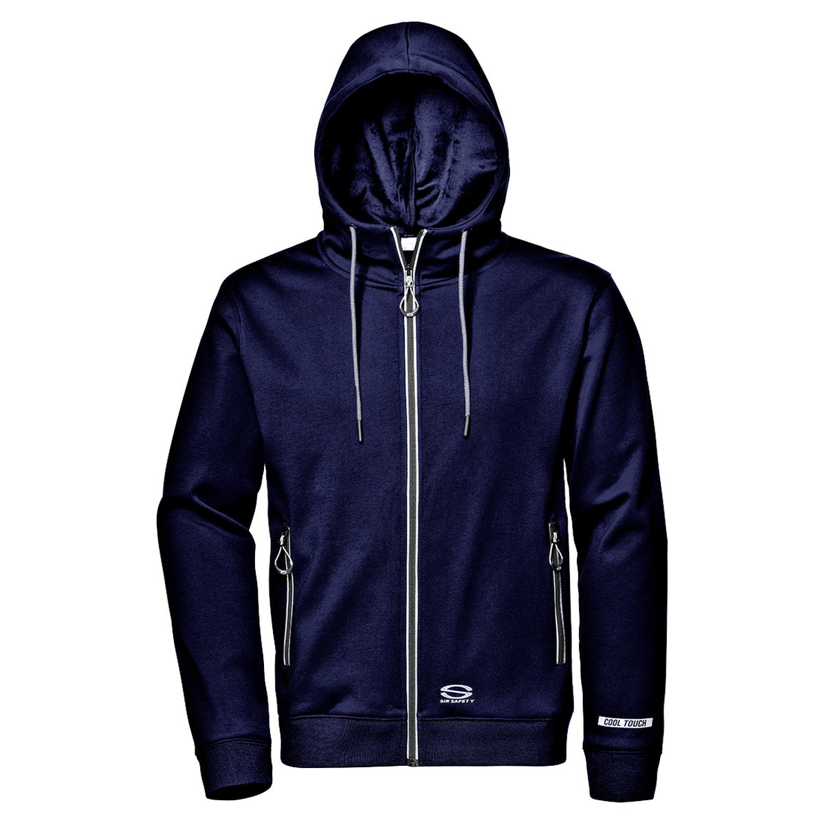 SIR Safety MC3159 Q5 BAT Hoodie Ζακέτα Με Κουκούλα ΜΠΛΕ ΣΚΟΥΡΟ