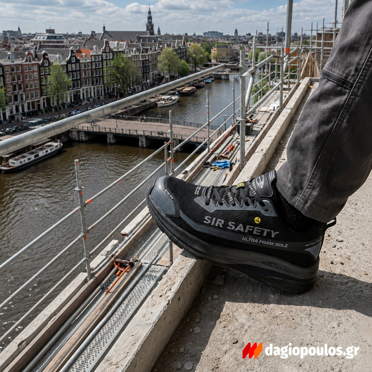 SIR Safety Unique MB3218 S1PS Παπούτσια Ασφαλείας Εργαζομένων Χαμηλά Με ΜΗ Μεταλλική Προστασία Ιταλίας