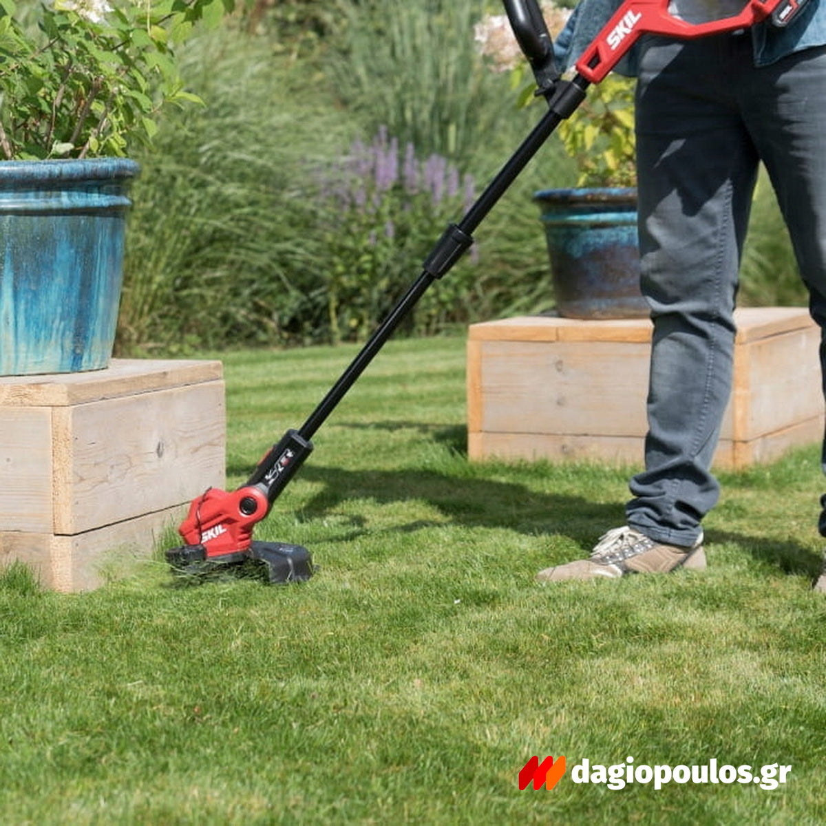 Skil 0230 CA 20V Max Autofeed Χλοοκοπτικό Μεσινέζας Μπαταρίας Αυτοτροφοδοτούμενο 18V Li-Ion Με Μπαταρία 2.0Ah