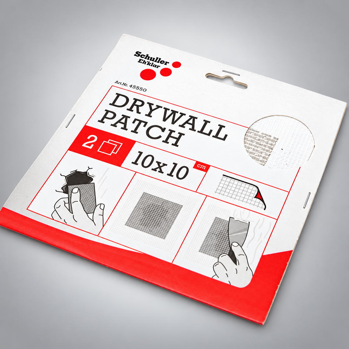 Schuller Eh'klar 45551 Drywall Patch Υαλόπλεγμα Επισκευής Γυψοσανίδας 15cm x 15cm
