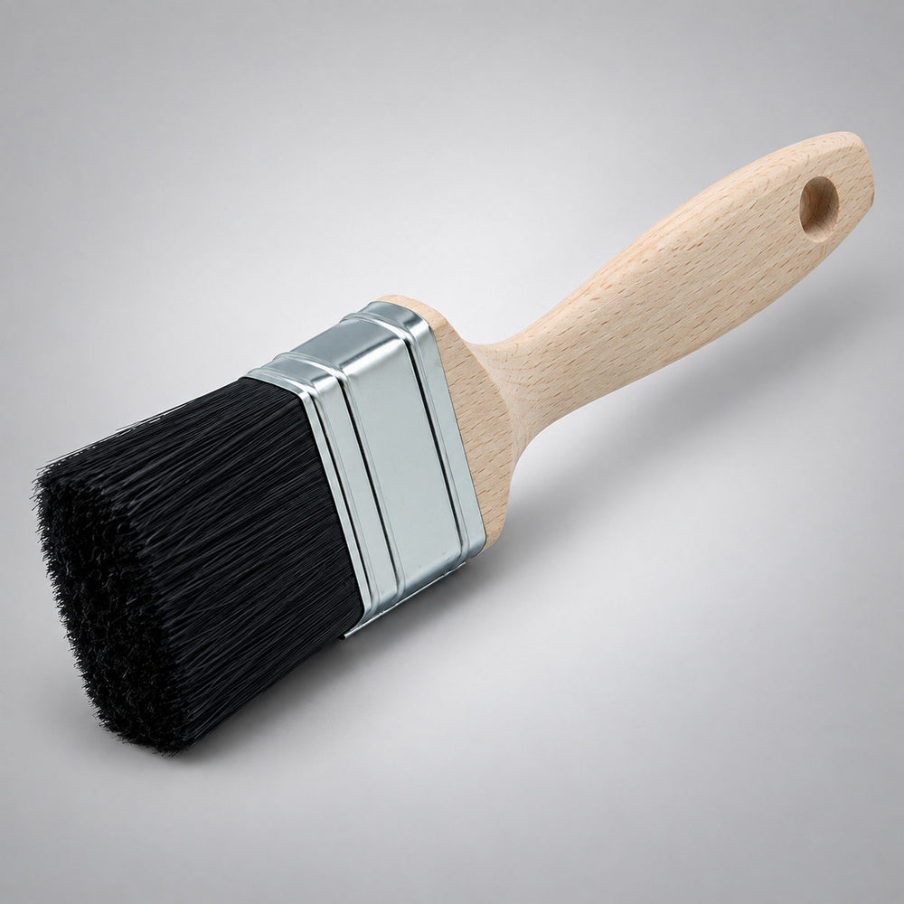 Schuller Maestro XL Πινέλο Πλακέ Μαύρο Υπέρδιπλο Με Ξύλινη Λαβή
