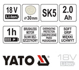 Yato YT-828377 Brushless Ψαλίδι Κλαδέματος 18V Με Μπαταρία 2.0Ah & Φορτιστή