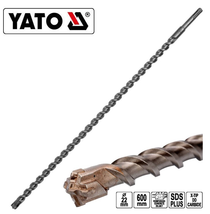 Yato Διαμαντοτρύπανα SDS PLUS Τετράκοπα X-TIP