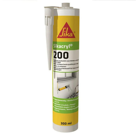 Sika Sikacryl 200 Ακρυλικό Σφραγιστικό Εσωτερικής - Εξωτερικής Χρήσης ΛΕΥΚΟ