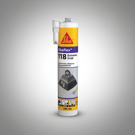 SIka Sikaflex 118 Extreme Grab Συγκολλητικό Με Ισχυρό Αρχικό Άρπαγμα 290ml ΛΕΥΚΟ