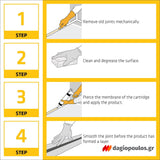 Sika Sikaflex 522 Υβριδικό Σφραγιστικό Βάσεως STP Εξαιρετικής Αντοχής