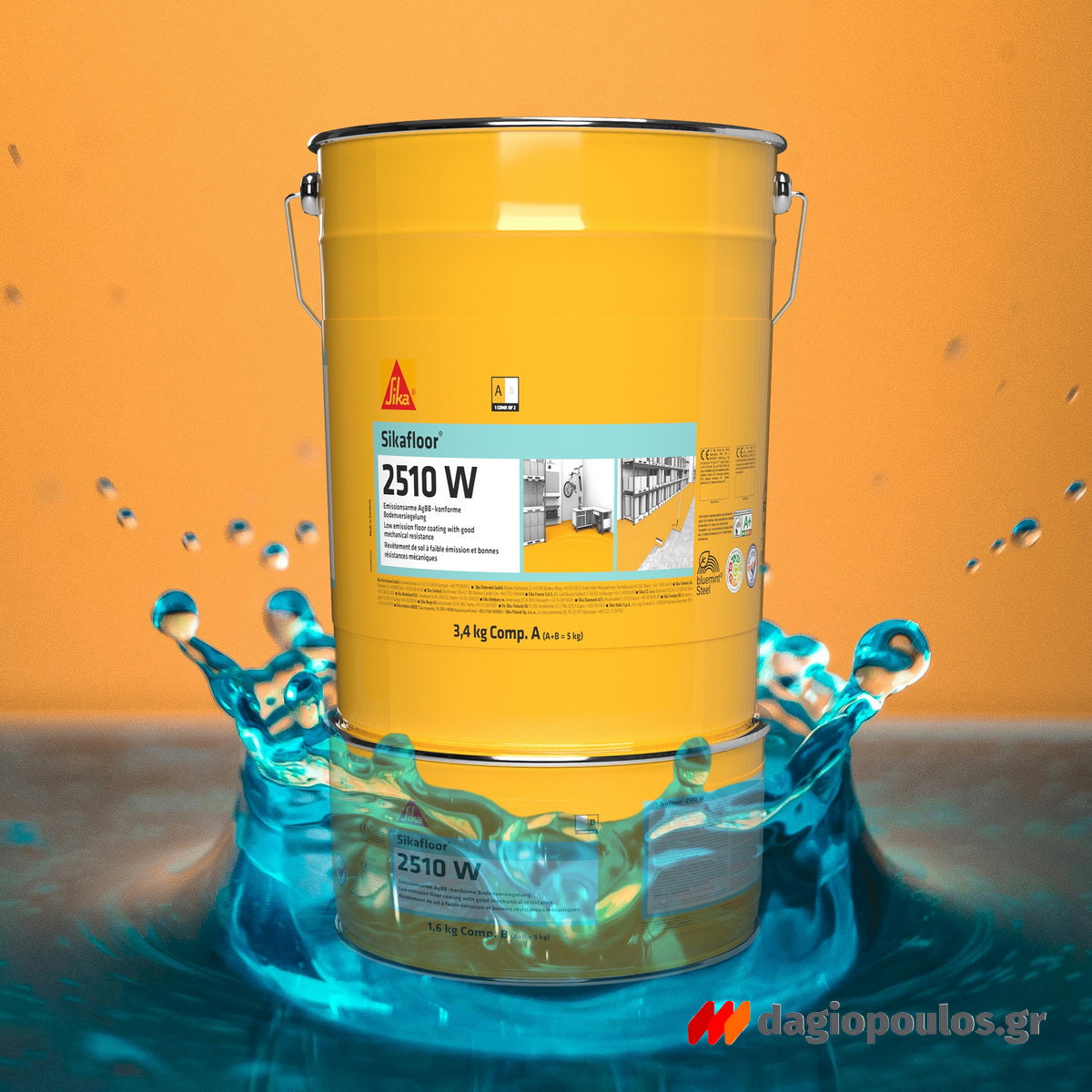 Sika Sikafloor 2510 W Eποξειδική Βαφή Δαπέδων Νερού