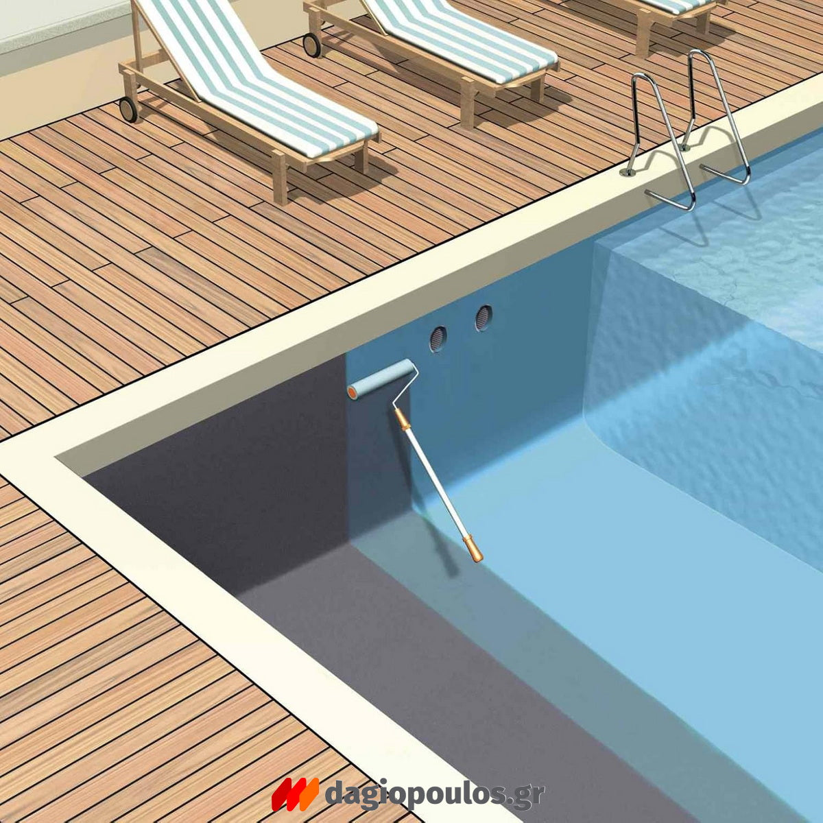 Sika Sikagard®140 Pool Χρώμα Νερού Ενός Συστατικού Για Πισίνες & Δεξαμενές ΛΕΥΚΟ Ral9010