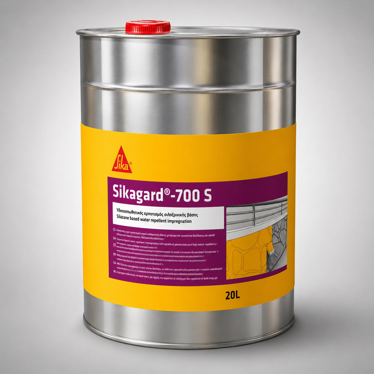 Sika Sikagard®700 S Υδαπωθητικό Προϊόν Εμποτισμού Για Μπετόν Πέτρα Σοβά Πλακίδια Διαφανές Ματ 5Ltr