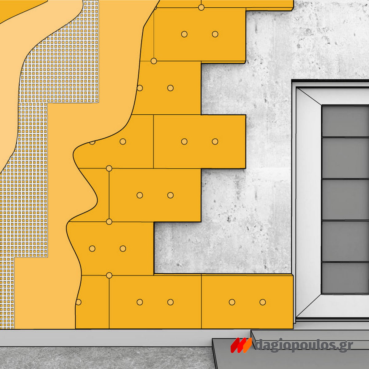 Τελικό επίχρισμα ETICS υδατοαπωθητικό και διαπνέον
