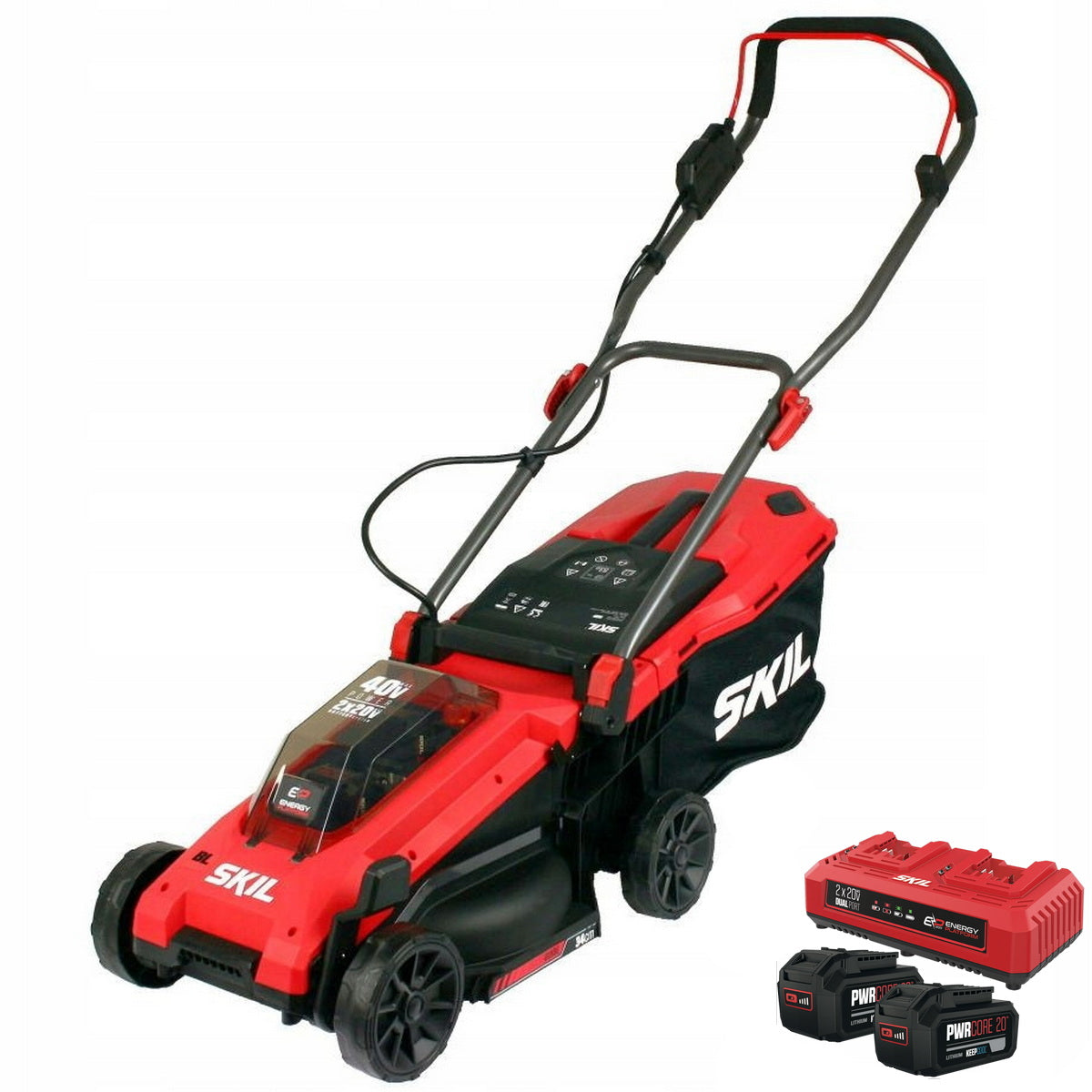 Skil 0130 CA 40V Max Brushless Χλοοκοπτική Μηχανή Μπαταρίας Ωθούμενη 36V Li-Ion Με Μπαταρίες 5.0Ah