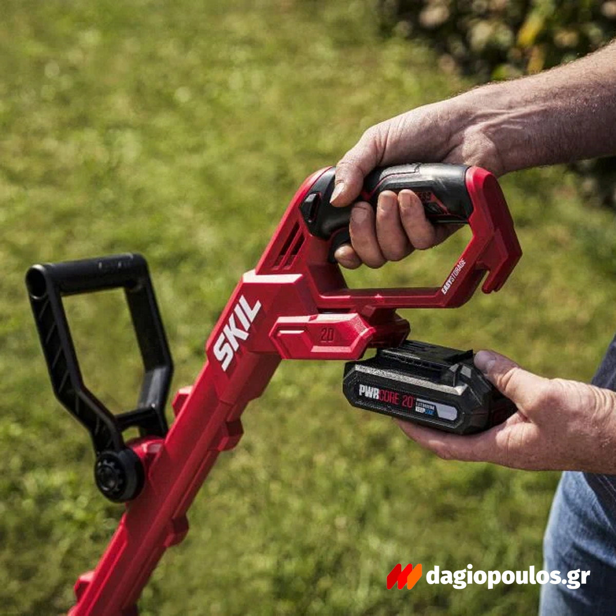 Skil 0230 CA 20V Max Autofeed Χλοοκοπτικό Μεσινέζας Μπαταρίας Αυτοτροφοδοτούμενο 18V Li-Ion Με Μπαταρία 2.0Ah