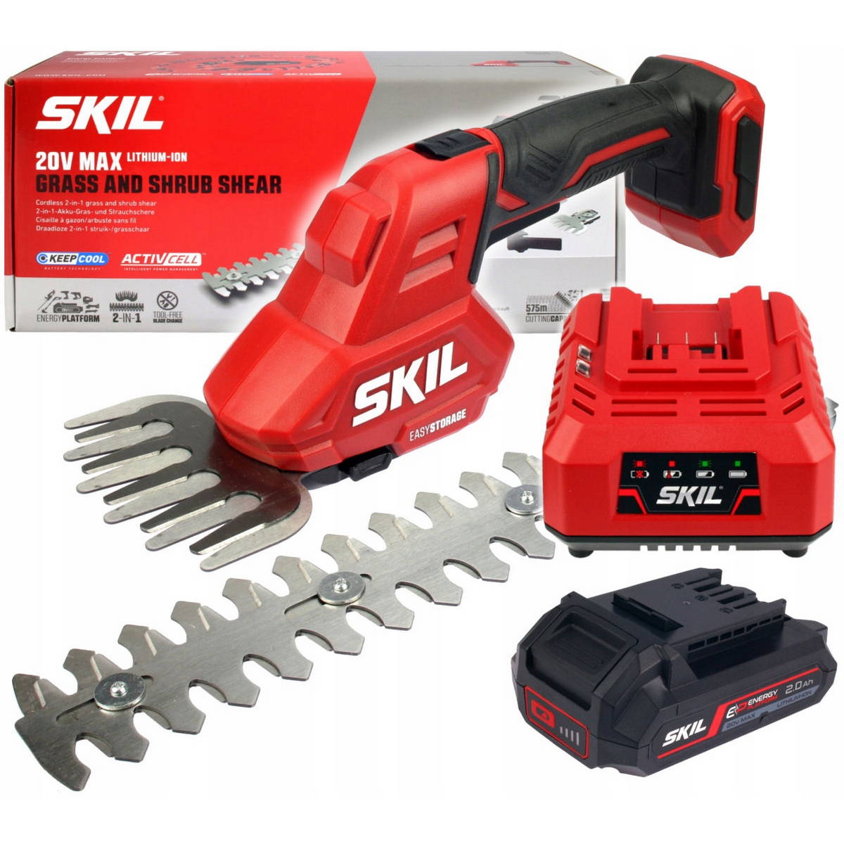 Skil 0630 CA 20V Max Ψαλίδι Μπορντούρας (Μπορντουροψάλιδο) Πολυεργαλείο Μπαταρίας Με Διπλή Λάμα 18V Li-Ion Με Μπαταρία 2.5Ah