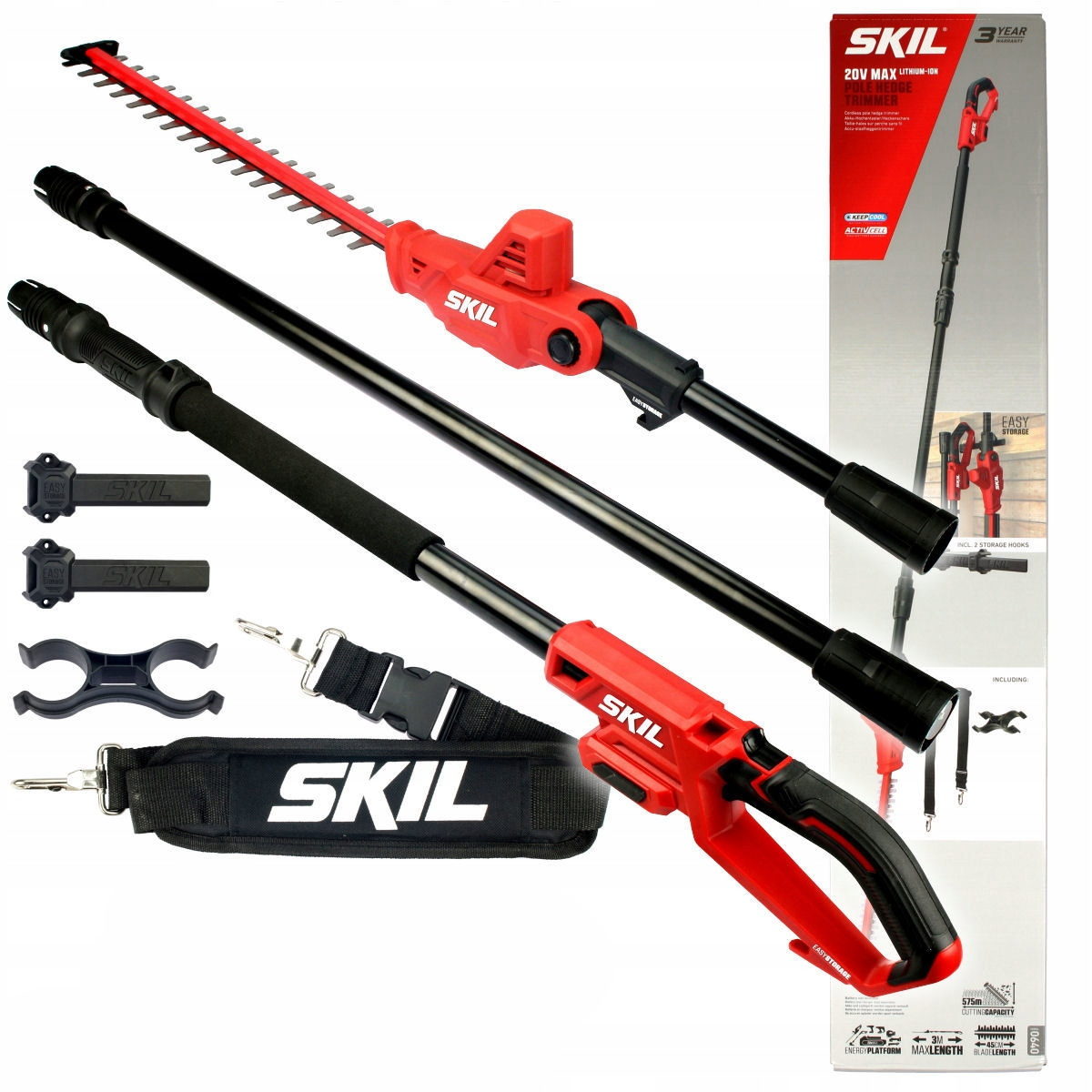 Skil 0640 AA 20V Max Ψαλίδι Μπορντούρας (Μπορντουροψάλιδο) Πτυσόμενο Μπαταρίας 18V Li-Ion SOLO