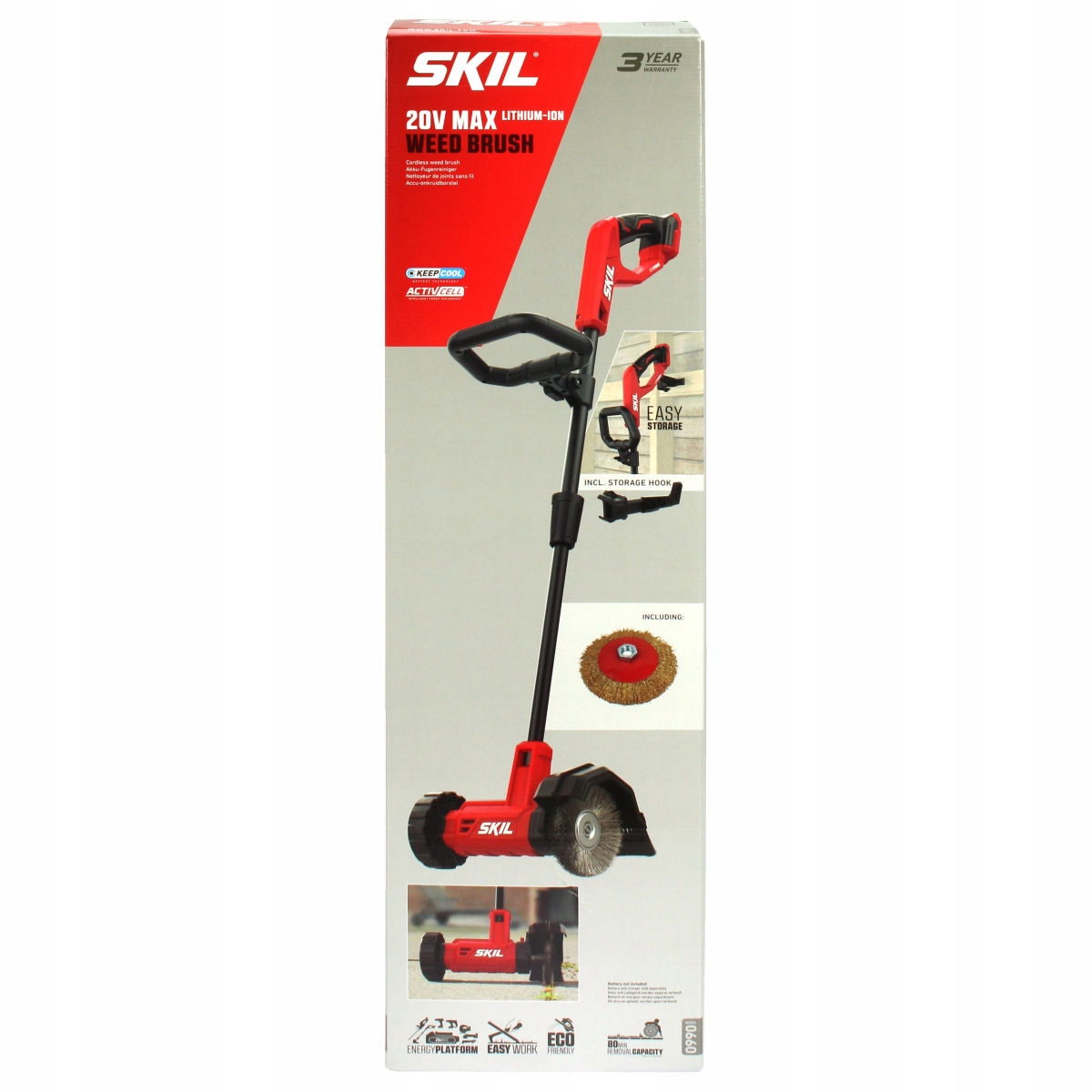 Skil 0660 20V Max Βούρτσα Καθαρισμού Ζιζανίων Μπαταρίας 18V Li-Ion SOLO