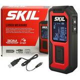 Skil 1930 μετρητής αποστάσεων laser 30m επαναφορτιζόμενος με φωτιζόμενη οθόνη