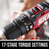 Skil 3075 CA 20V Max Brushless Κρουστικό Δραπανοκατσάβιδο Μπαταρίας 18V Li-Ion & & 3110 AA Μπαταρία 2.5Ah Φορτιστής Τσάντα