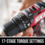 Skil 3075 JA 20V Max Brushless Κρουστικό Δραπανοκατσάβιδο Μπαταρίας 18V Li-Ion Με Μπαταρία 2.5Ah Βαλίτσα