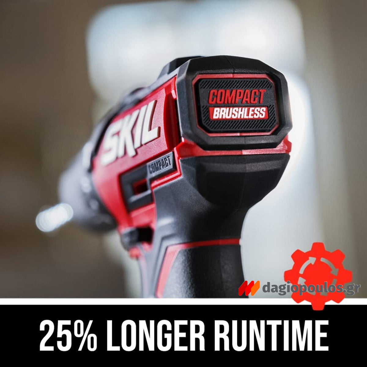 Skil 3075 CA 20V Max Brushless Κρουστικό Δραπανοκατσάβιδο Μπαταρίας 18V Li-Ion & & 3110 AA Μπαταρία 2.5Ah Φορτιστής Τσάντα