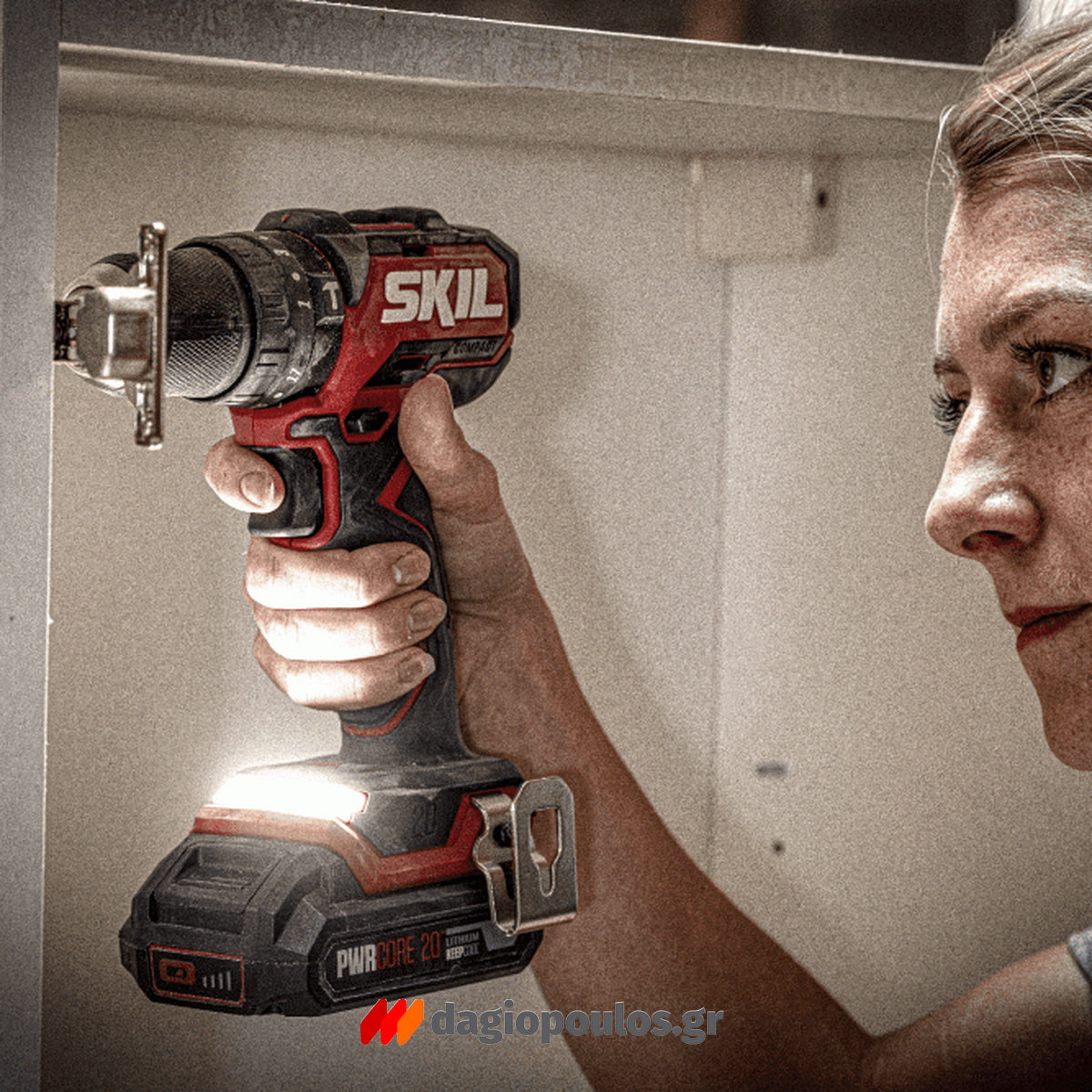Skil 3075 CA 20V Max Brushless Κρουστικό Δραπανοκατσάβιδο Μπαταρίας 18V Li-Ion & & 3110 AA Μπαταρία 2.5Ah Φορτιστής Τσάντα