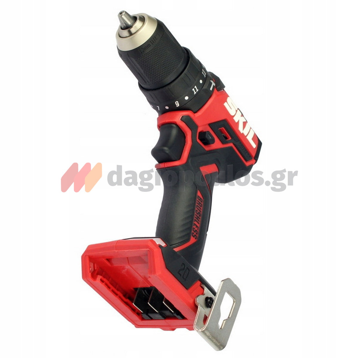 Skil 3075 CA 20V Max Brushless Κρουστικό Δραπανοκατσάβιδο Μπαταρίας 18V Li-Ion & & 3110 AA Μπαταρία 2.5Ah Φορτιστής Τσάντα