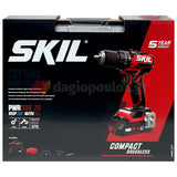 Skil 3075 JA 20V Max Brushless Κρουστικό Δραπανοκατσάβιδο Μπαταρίας 18V Li-Ion Με Μπαταρία 2.5Ah Βαλίτσα