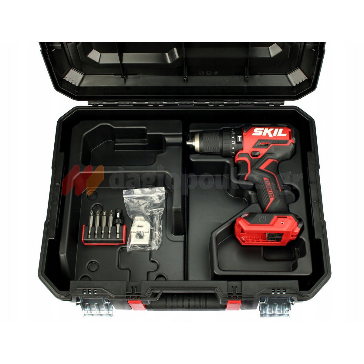 Skil 3075 JA 20V Max Brushless Κρουστικό Δραπανοκατσάβιδο Μπαταρίας 18V Li-Ion SOLO Με Βαλίτσα