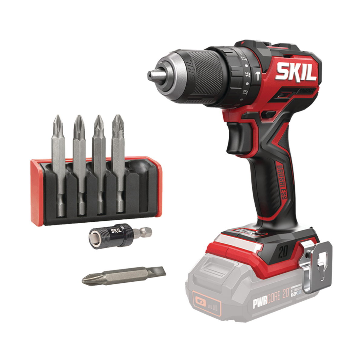 Skil 3075 CA 20V Max Brushless Κρουστικό Δραπανοκατσάβιδο Μπαταρίας 18V Li-Ion SOLO