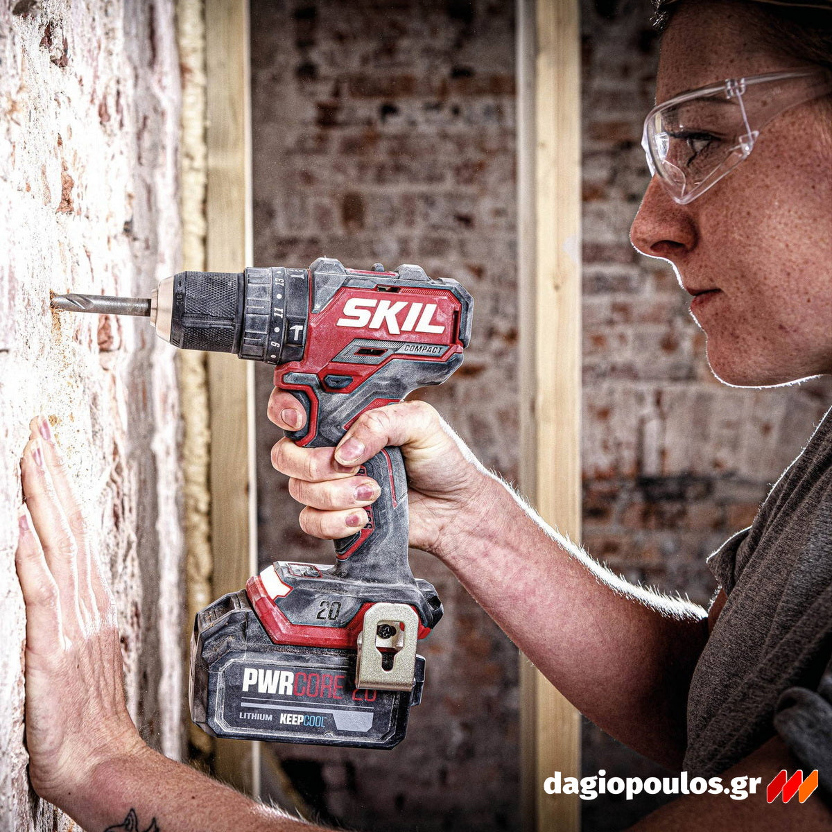 Skil 3085 CA 20V Max Brushless Κρουστικό Δραπανοκατσάβιδο Μπαταρίας 20V Li-Ion SOLO