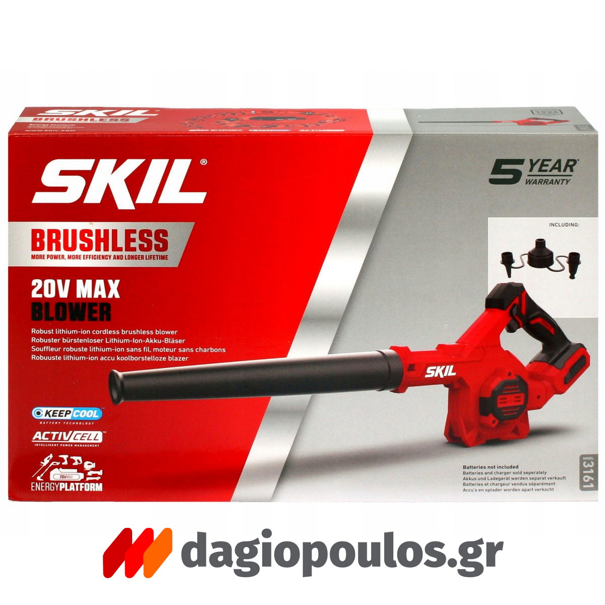 SKIL 3161 CB 20V Max Brushless Φυσητήρας Μπαταρίας 18V Li-Ion SOLO