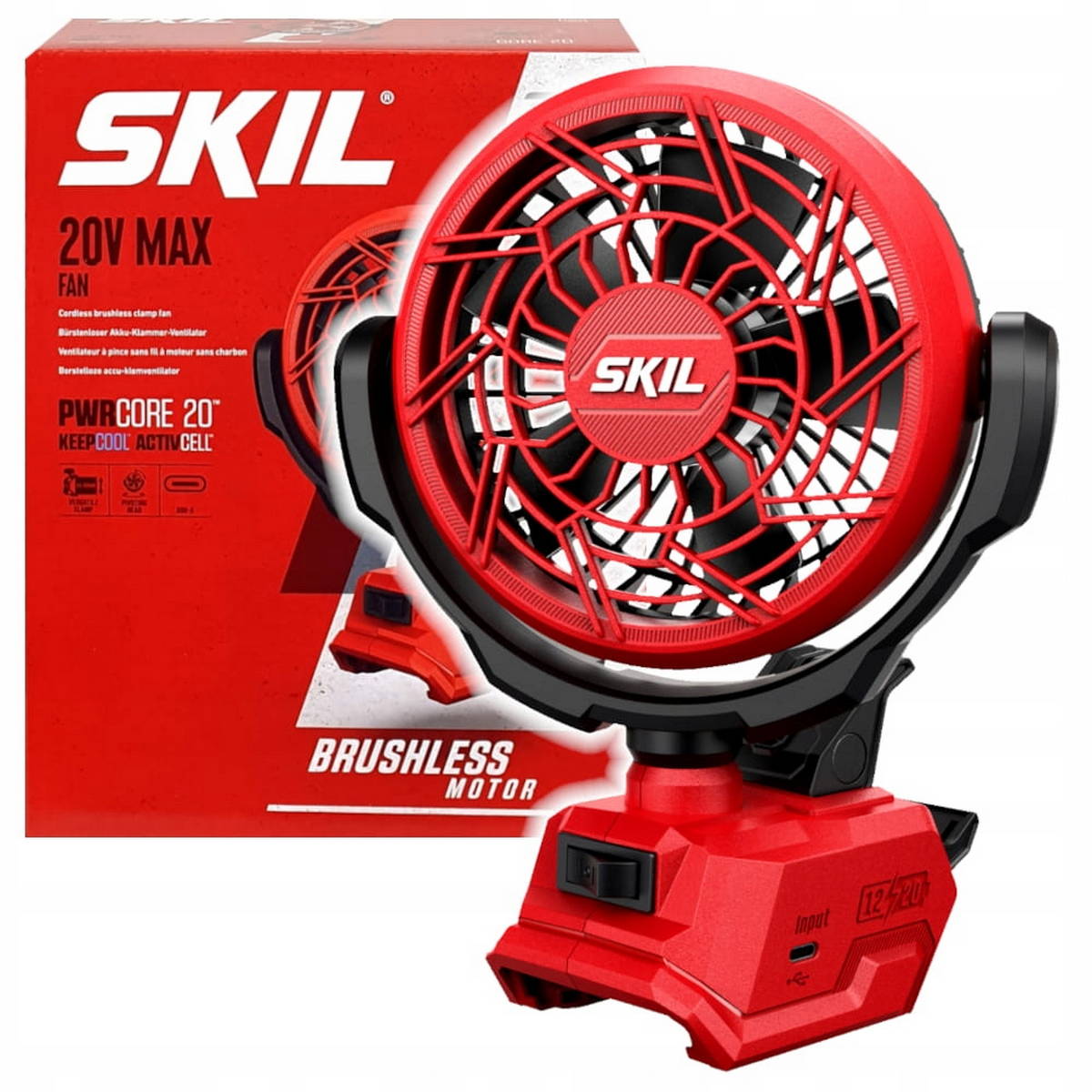 Skil 3163 CA 20V Max Brushless Ανεμιστήρας Μπαταρίας 12V-18V Li-Ion SOLO