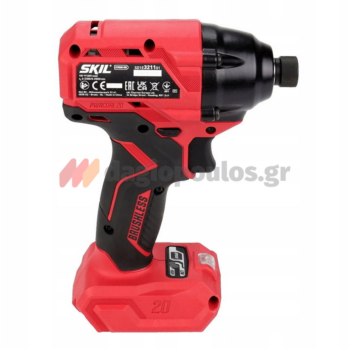 Skil 3211 CA 20V Max Brushless Παλμικό Κατσαβίδι Μπαταρίας 18V Li-Ion Με Μπαταρία 2.0Ah