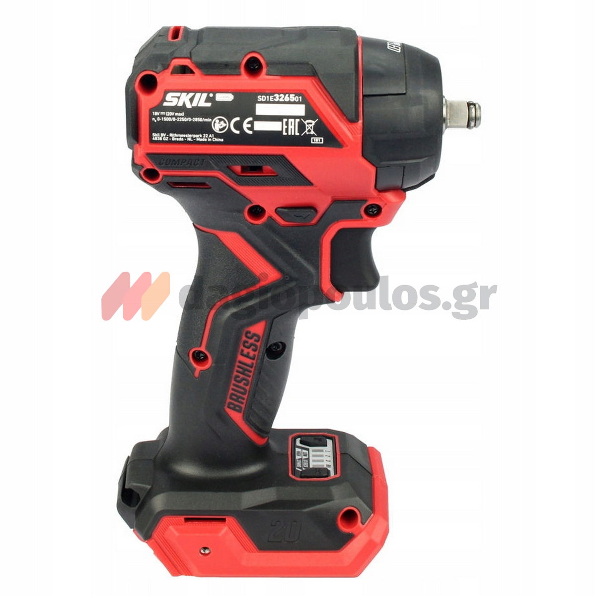 Skil 3265 CA 20V Max Brushless Μπουλονόκλειδο Μπαταρίας 18V Li-Ion Με Μπαταρία 2.5Ah