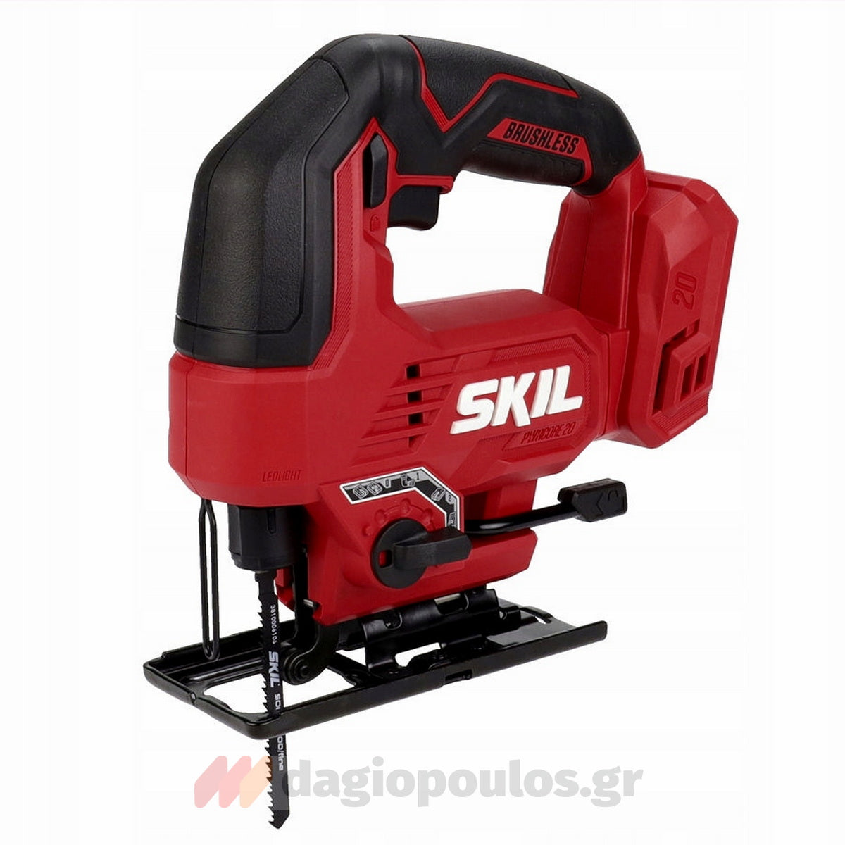 Skil 3421 CA 20V Brushless Σέγα Μπαταρίας 20V Li-Ion Με Σετ 3116 ΑΑ Μπαταρία 2.0Ah - Φορτιστή