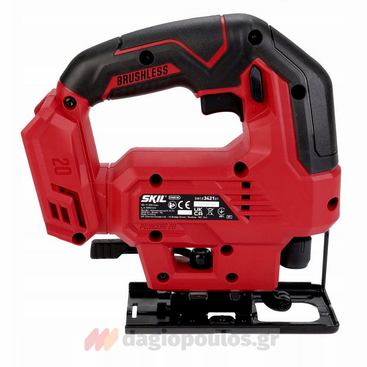 Skil 3421 CA 20V Brushless Σέγα Μπαταρίας 20V Li-Ion Με Σετ 3116 ΑΑ Μπαταρία 2.0Ah - Φορτιστή