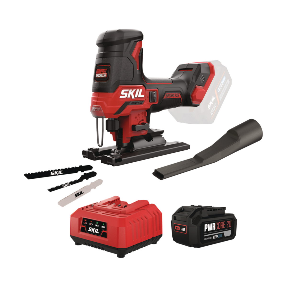 Skil 3440 CA 20V Max Brushless Σέγα Μπαταρίας 18V Li-Ion Με Μπαταρία 4.0Ah