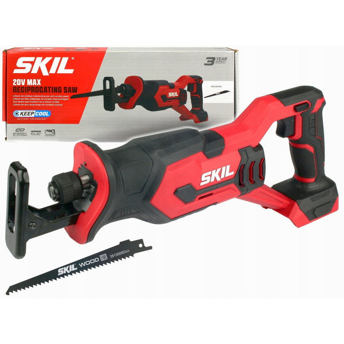 Skil 3471 CA 20V Max Brushless Σπαθοσέγα (Σεγάτσα) Μπαταρίας 18V Li-Ion SOLO
