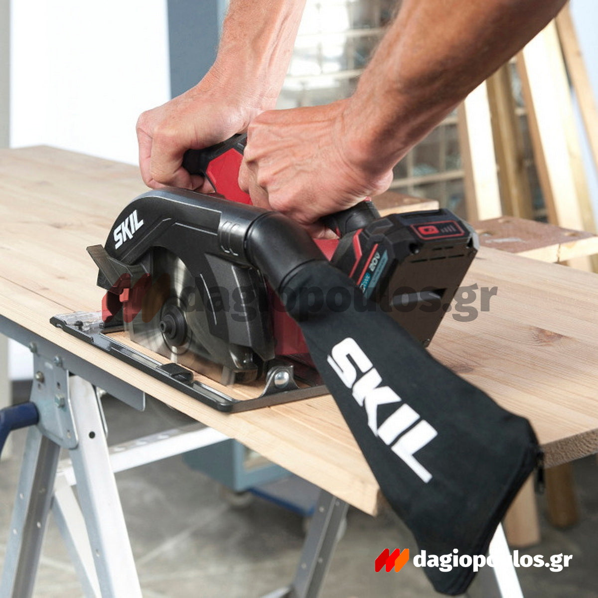 Skil 3520 CA 20V Max Δισκοπρίονο Μπαταρίας 18V Li-Ion 165mm Με Μπαταρία 4.0Ah