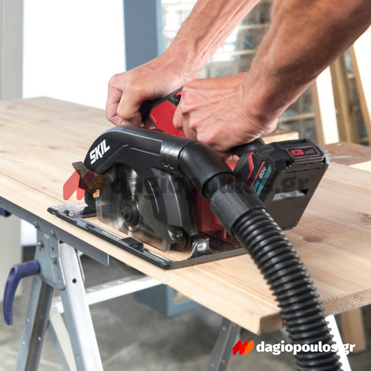 Skil 3520 CA 20V Max Δισκοπρίονο Μπαταρίας 18V Li-Ion 165mm Με Μπαταρία 4.0Ah