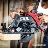 Skil 3572 EA 40V Max Brushless Δισκοπρίονο Μπαταρίας 36V Li-Ion 184mm Με 2 Μπαταρίες 4.0Ah + Φορτιστή + USB Αντάπτορα + Τσάντα