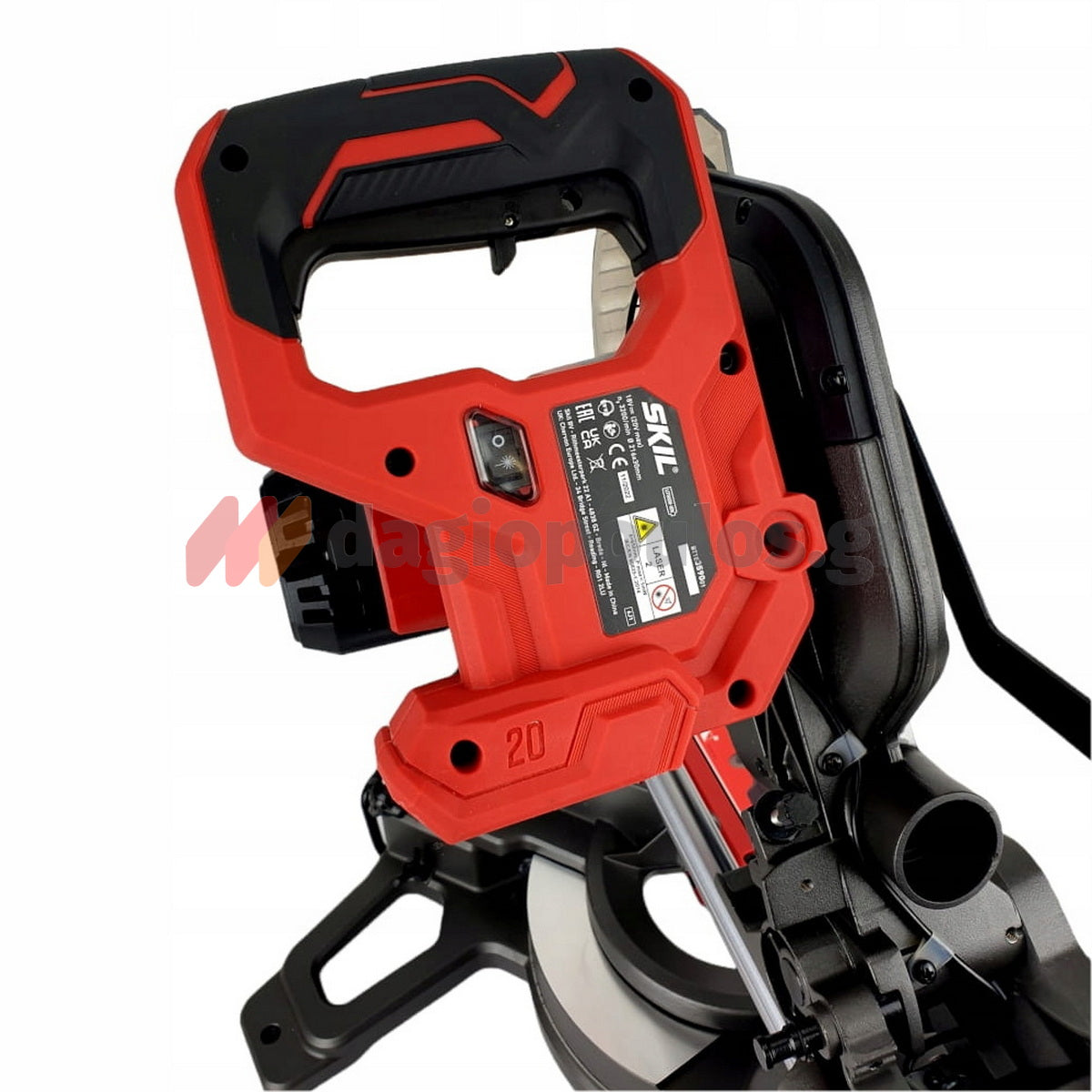 Skil 3590 CA 20V Max Φαλτσοπρίονο Radial Ξύλου Μπαταρίας 18V Li-Ion 216mm Με 2 Μπαταρίες 5.0Ah