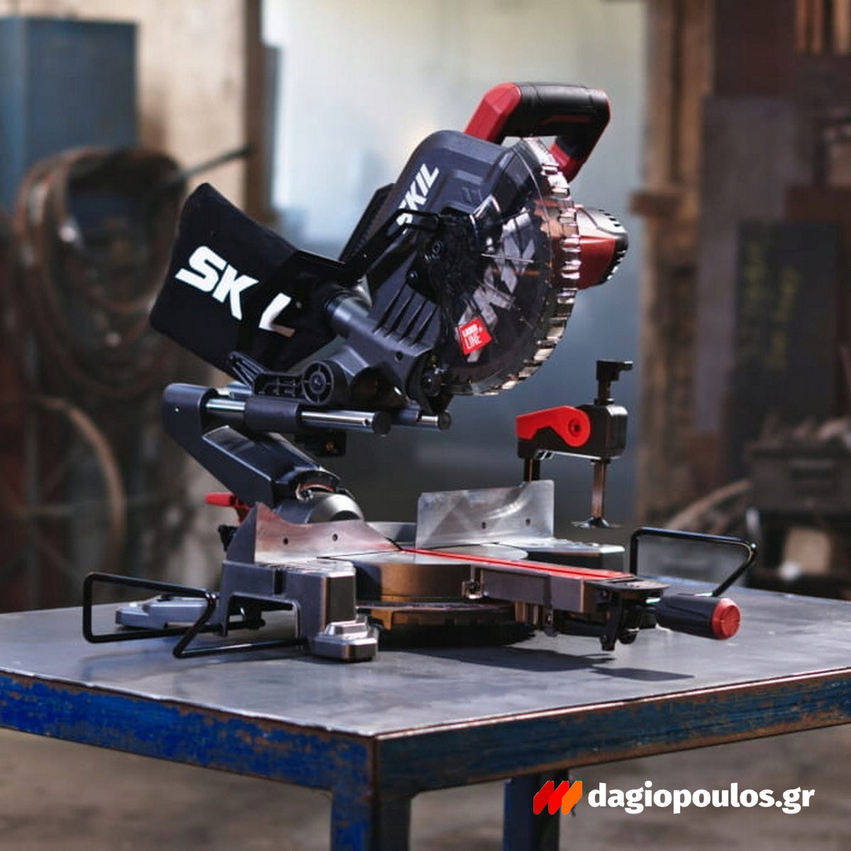 Skil 3590 CA 20V Max Φαλτσοπρίονο Radial Ξύλου Μπαταρίας 18V Li-Ion 216mm Με 2 Μπαταρίες 5.0Ah