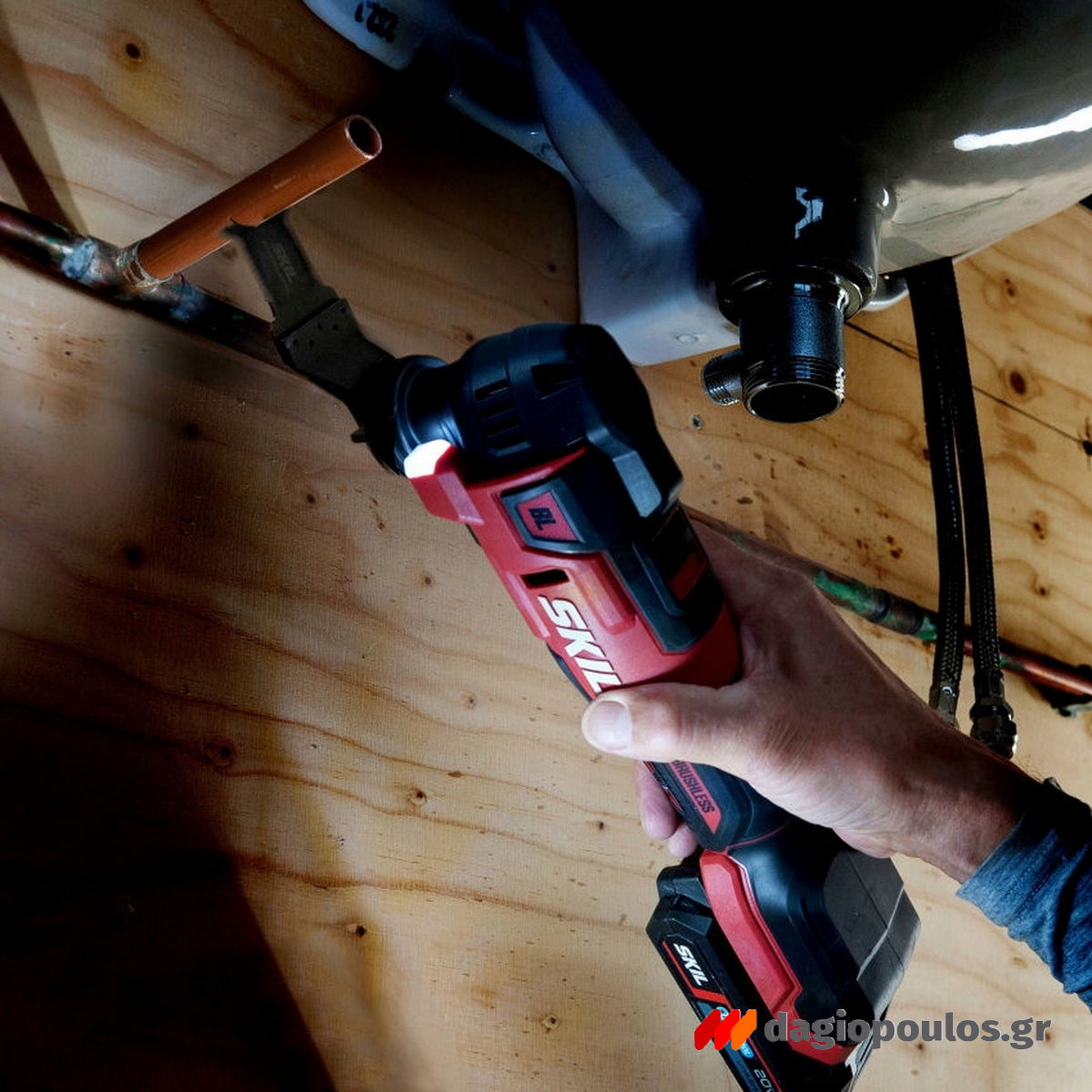 Skil 3650 CA 20V Max Brushless Πολυεργαλείο Μινι Τροχός Μπαταρίας 18V Li-Ion Με Μπαταρία 2.5Ah