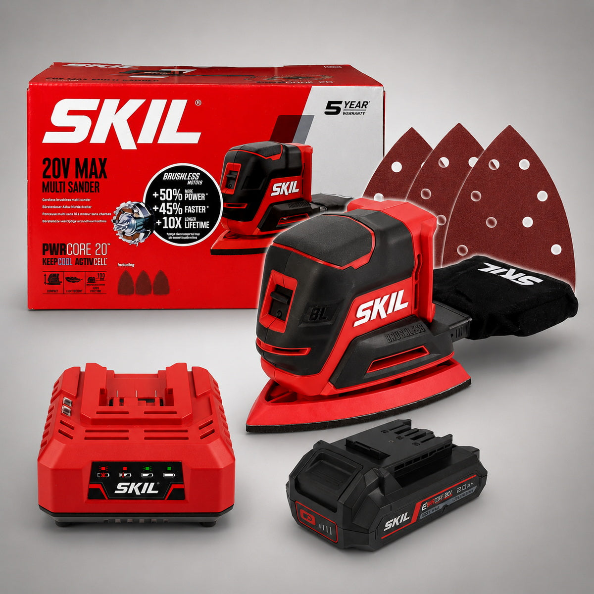 Skil 3715 CA 20V Brushless Παλμικό Τριβείο Μπαταρίας 18V Li-Ion Με Μπαταρία 2.0Ah