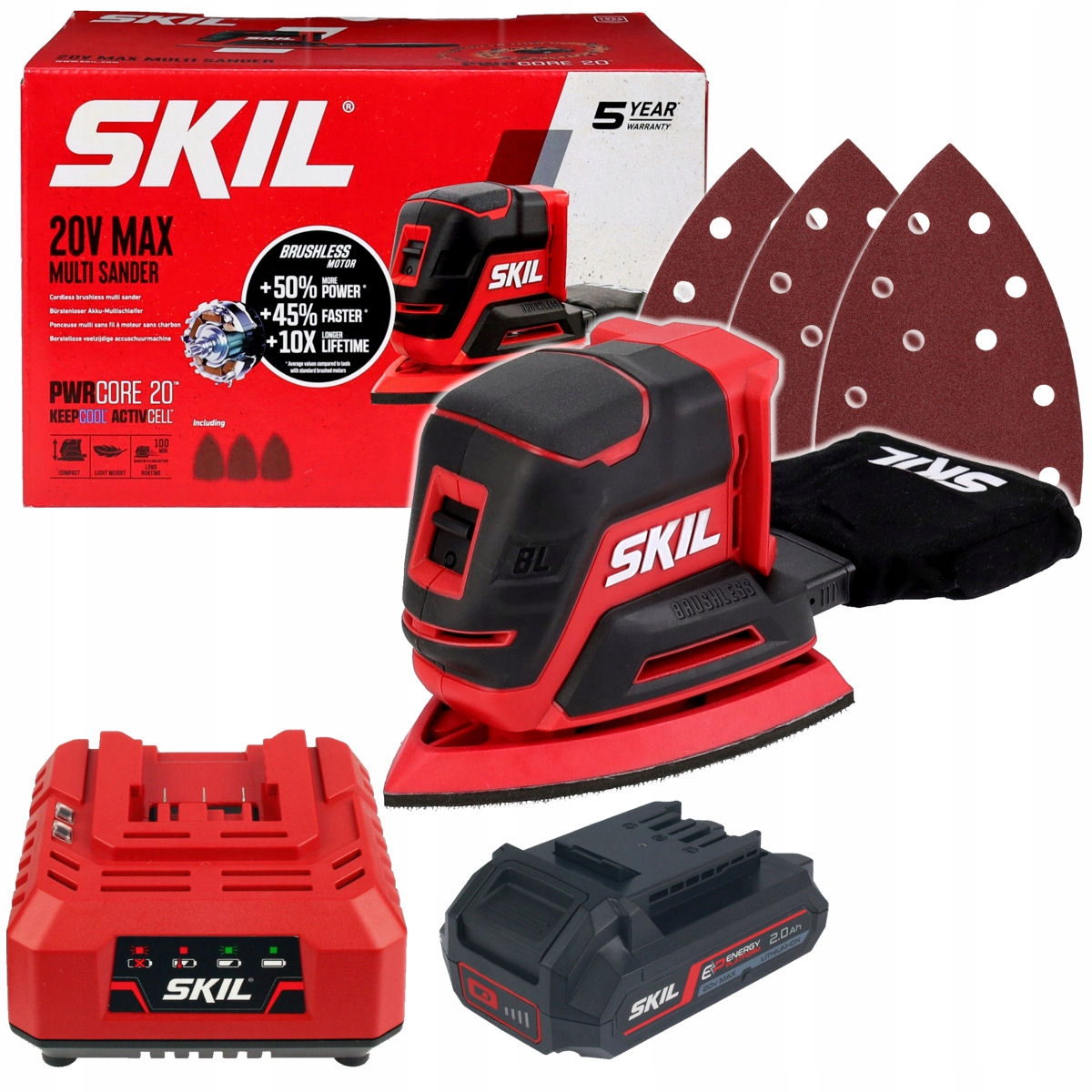 Skil 3715 CA 20V Brushless Παλμικό Τριβείο Μπαταρίας 18V Li-Ion Με Μπαταρία 2.0Ah
